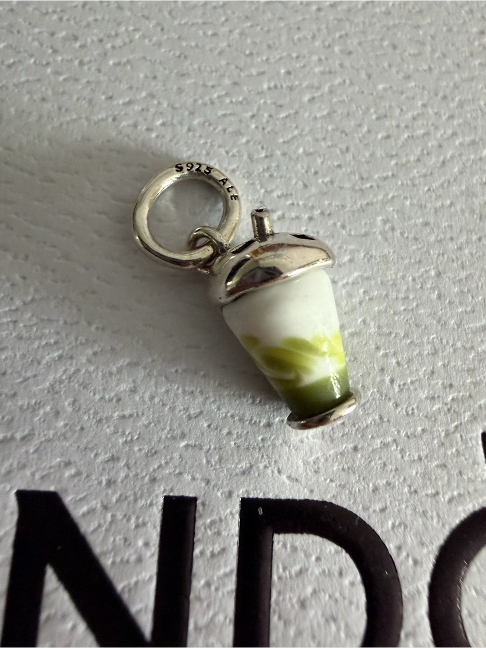 Pandora Sparkling Matcha Dangle Charm